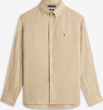 TOMMY HILFIGER Button Up Shirt in Beige: front