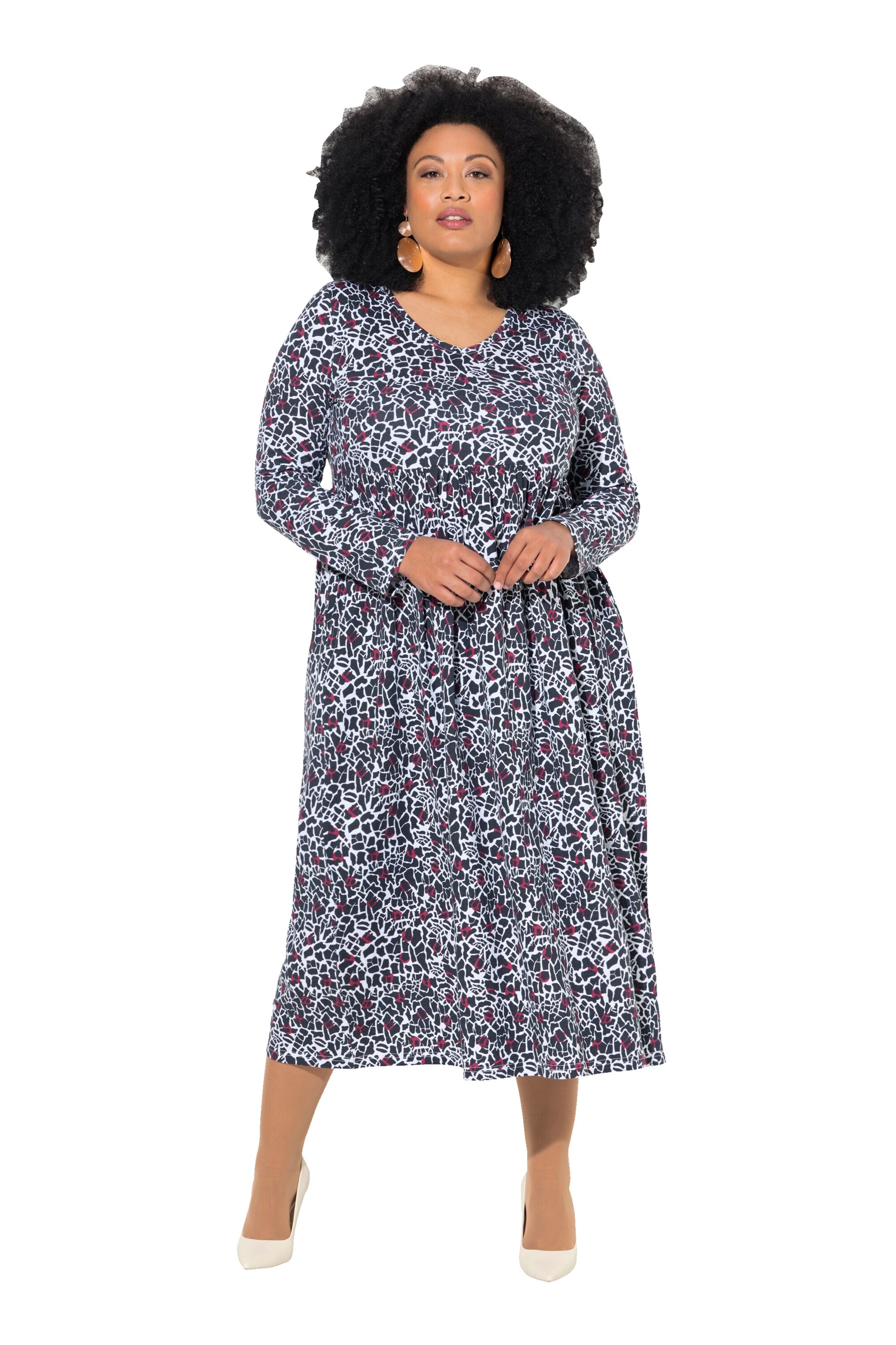 Ulla Popken Dress in Blue: front