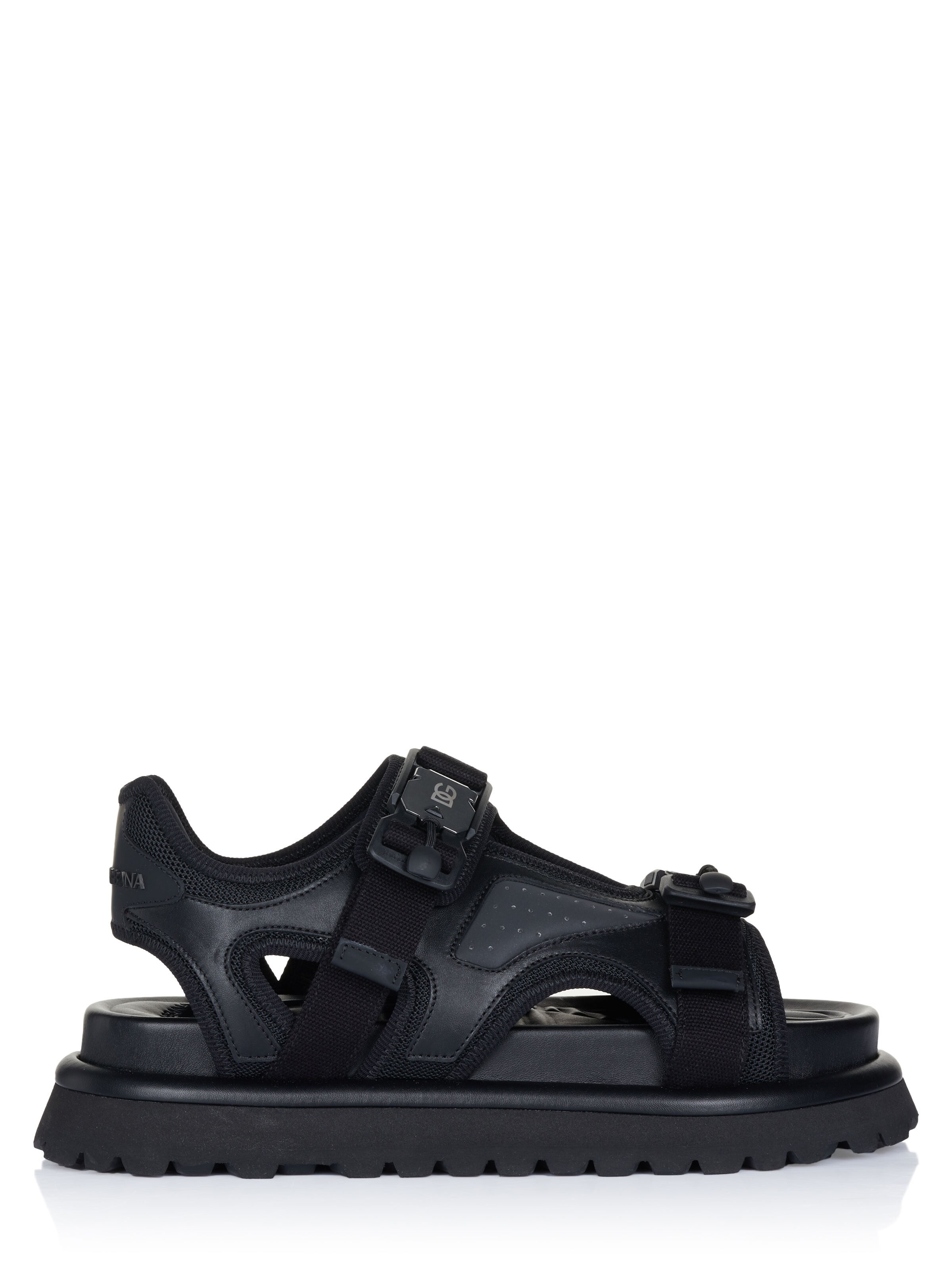 DOLCE & GABBANA - Sandália 'Dolce & Gabbana Schuhe' em preto: frente