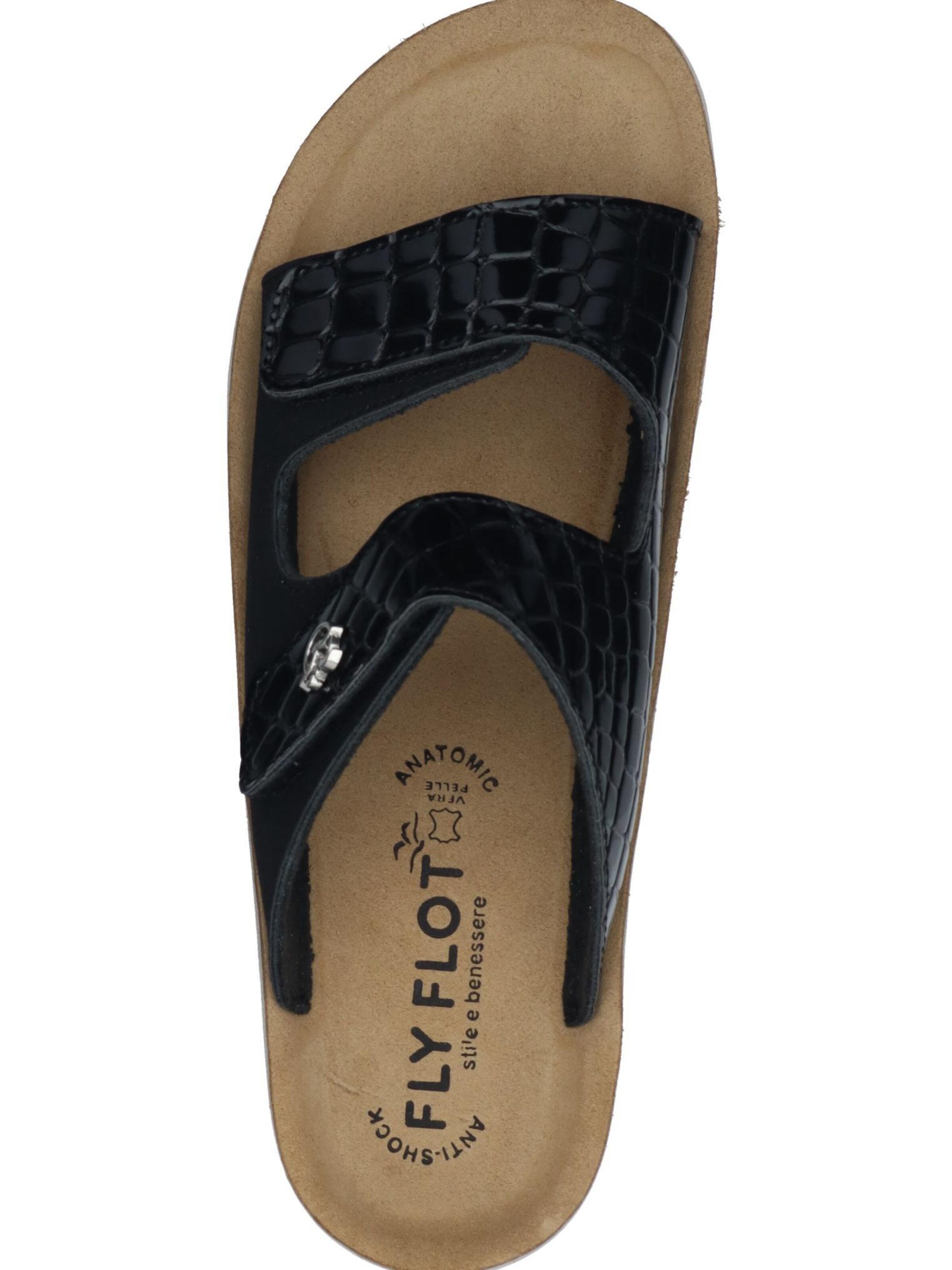 FLY FLOT Mules in Black