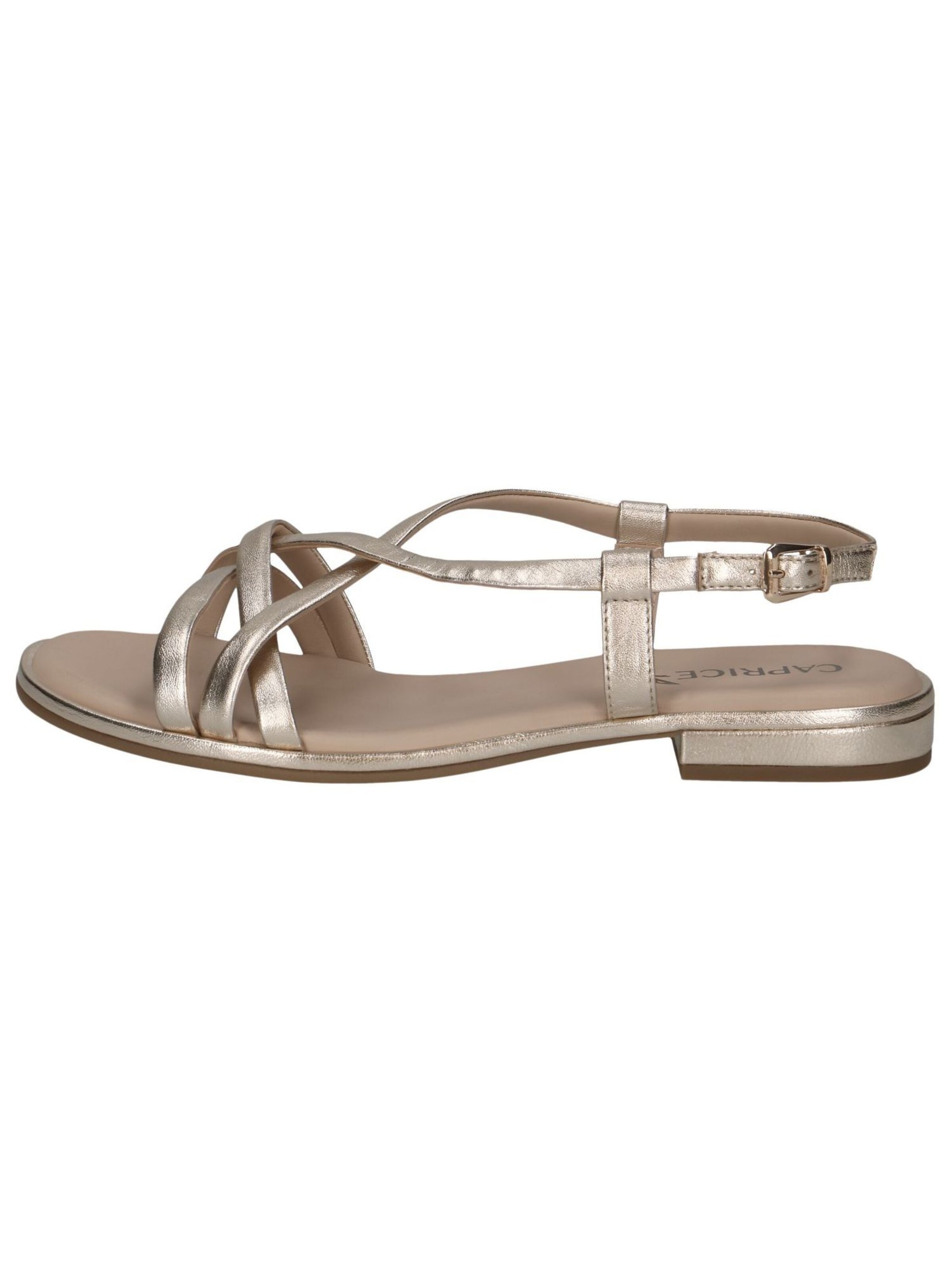 CAPRICE Strap Sandals in Gold