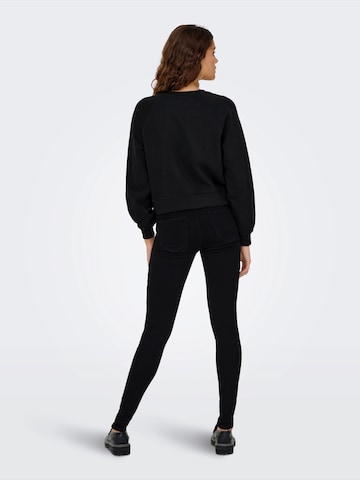 ONLY Sweatshirt 'ONLLABINET' in Zwart