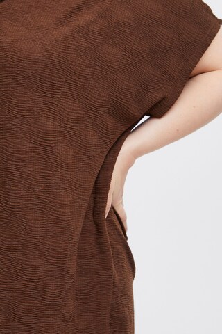 Fransa Curve - Camisa 'Jonie' em castanho