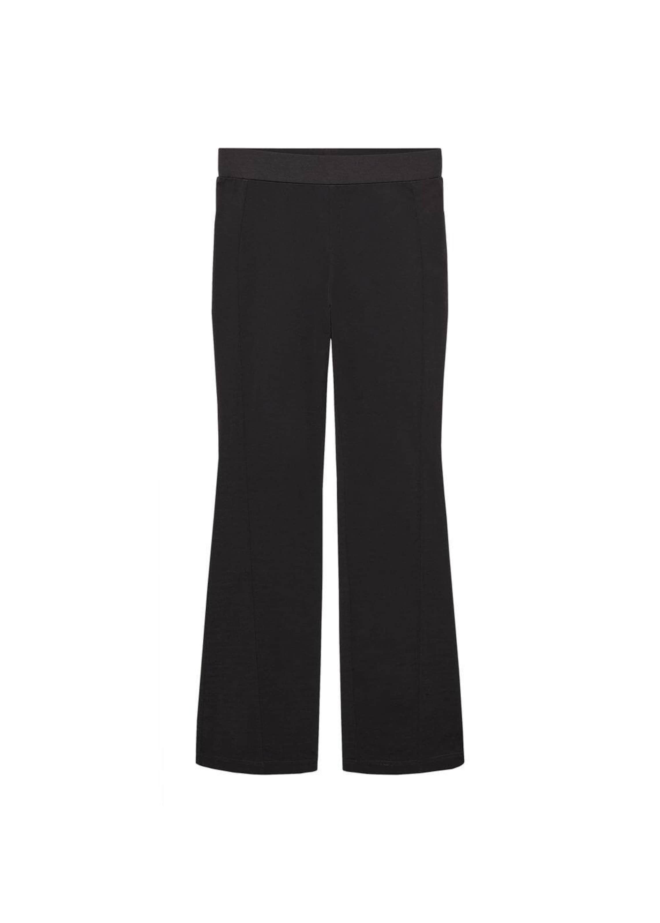 MANGO Дънки Bootcut Панталон 'Bengal' в черно: отпред