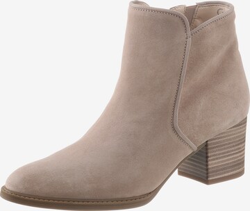 GABOR Ankle Boots in Beige: front