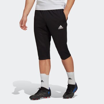 ADIDAS SPORTSWEAR Slim fit Workout Pants 'Entrada 22' in Black: front