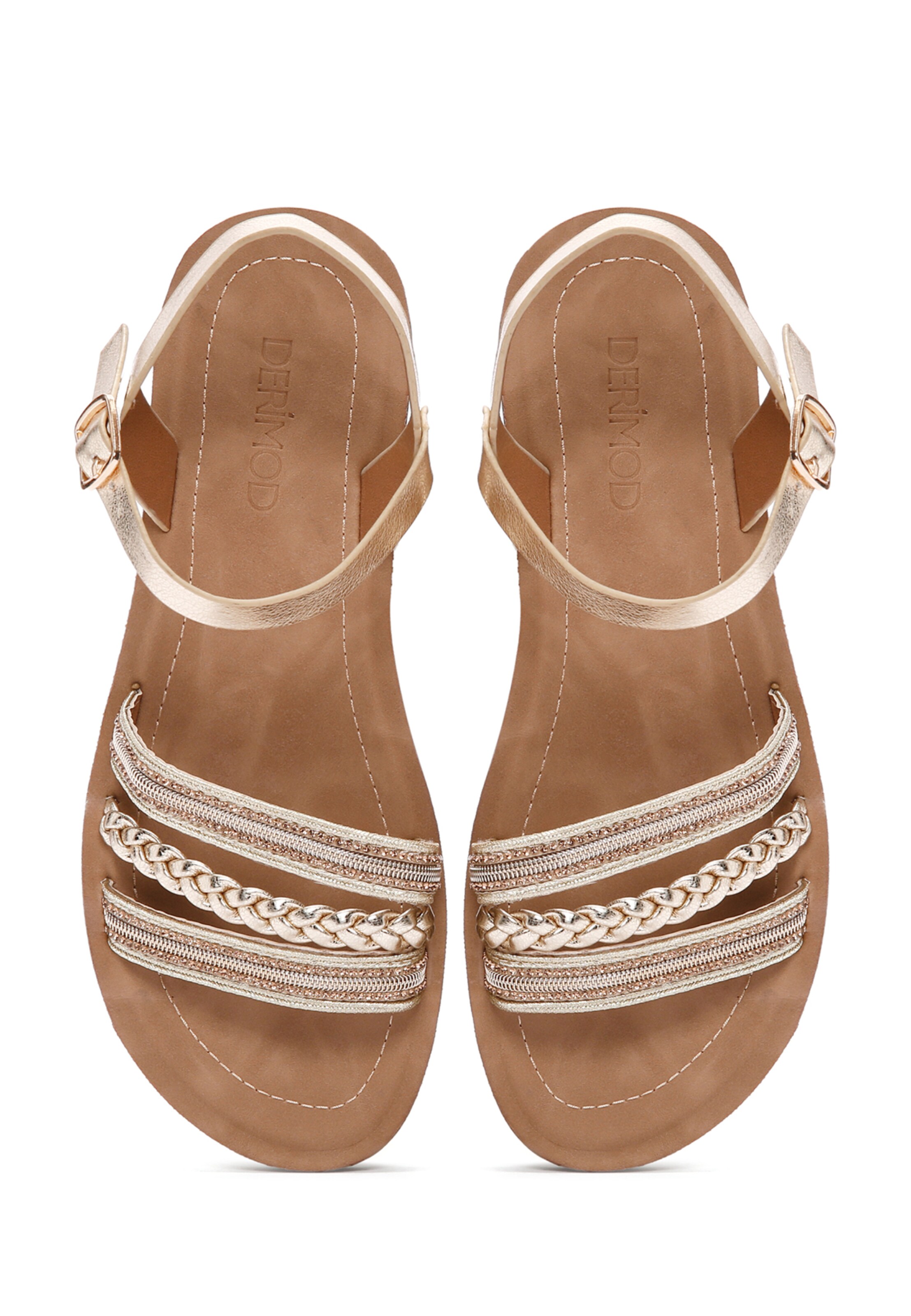 Sandales Derimod en or