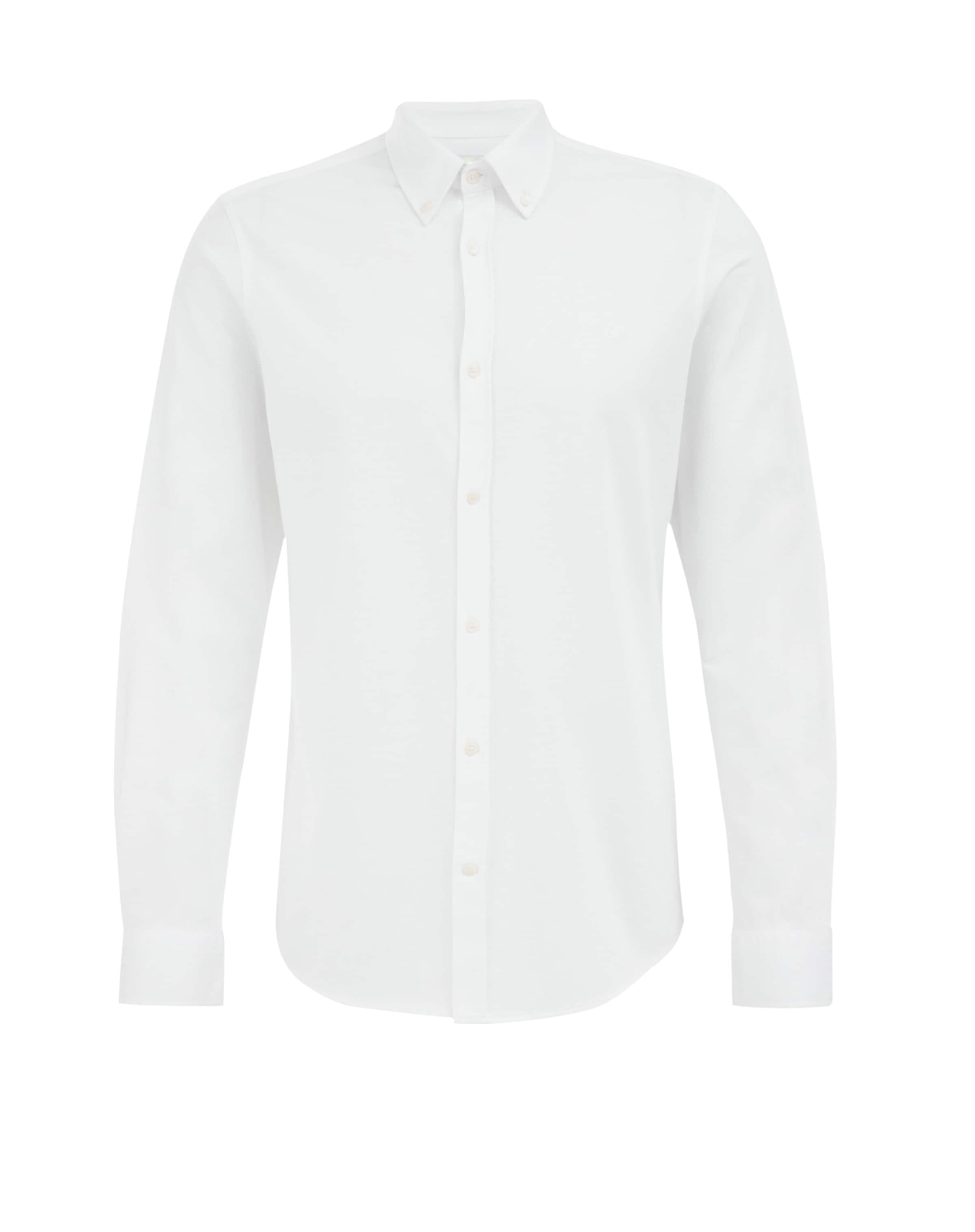 Slim fit Cămaşă business de la WE Fashion pe alb: față