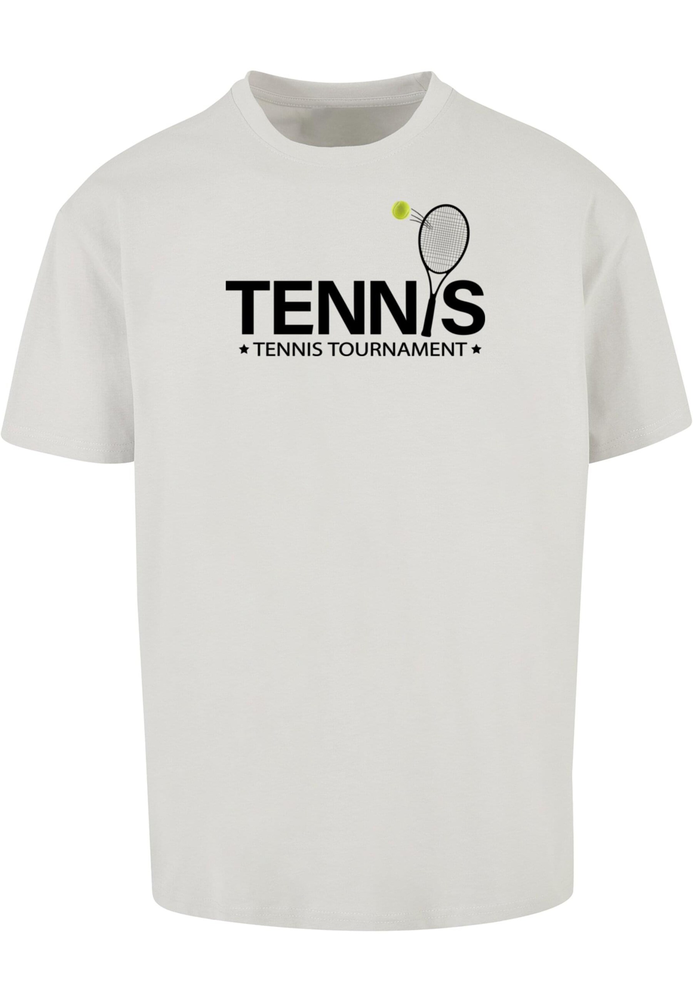 Merchcode Shirt 'Tennis Racket' in Grey: front