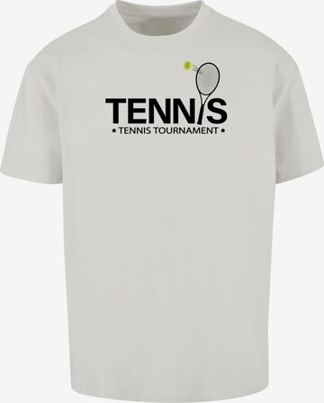 Merchcode T-Shirt 'Tennis Racket' in Grau: predná strana