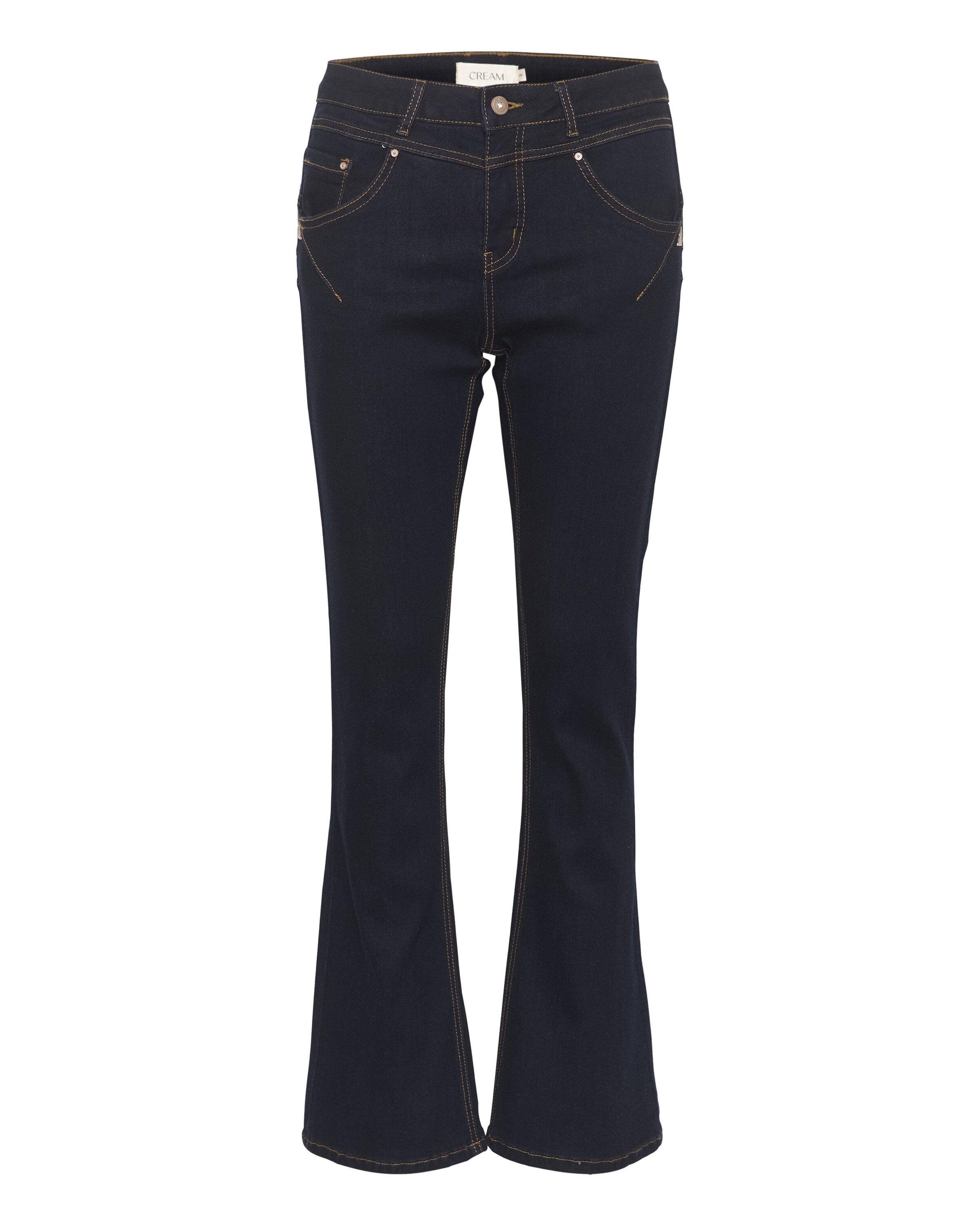 Cream Flared Jeans i blå: forside