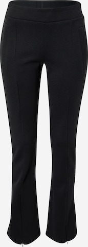 ADIDAS SPORTSWEAR Slim fit Workout Pants 'Future Icons Badge Of Sport Sport Flare' in Black: front