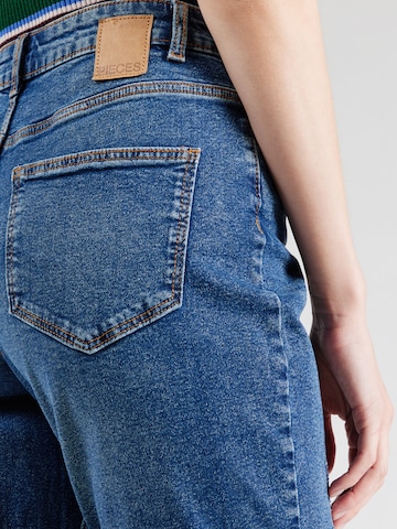 PIECES Slimfit Kavbojke 'Kesia' | modra barva