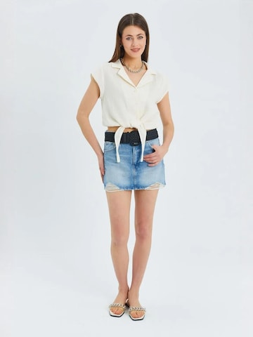 MixRay Blouse in Beige