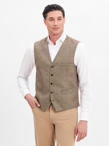 CARL GROSS Weste in Braun: Vorderseite