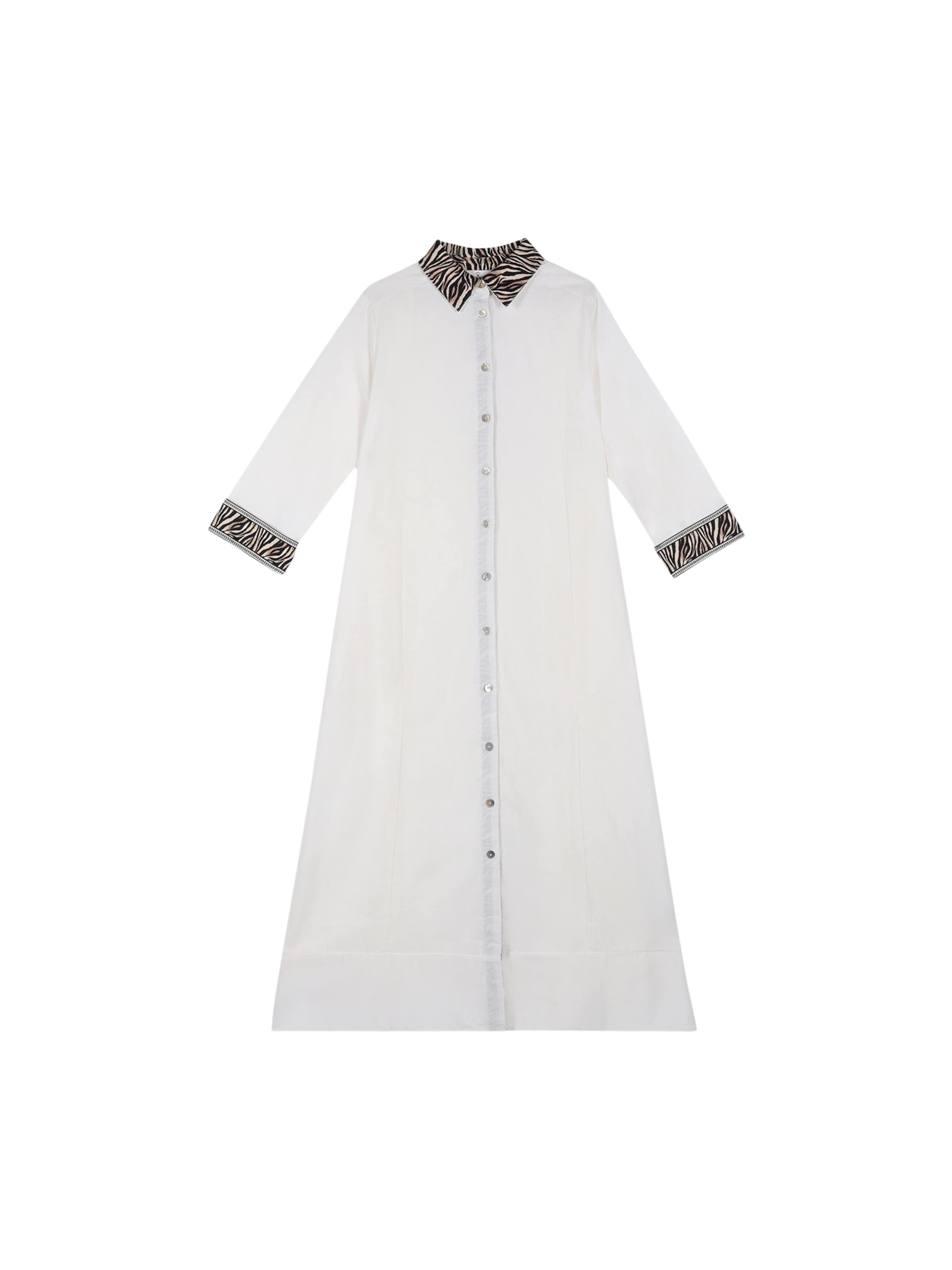 Lola Casademunt Košeľové šaty - Biela: predná strana