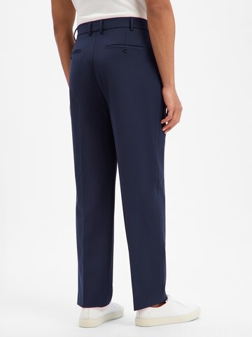 BENVENUTO Tapered Pleated Pants 'Roberto' in Blue