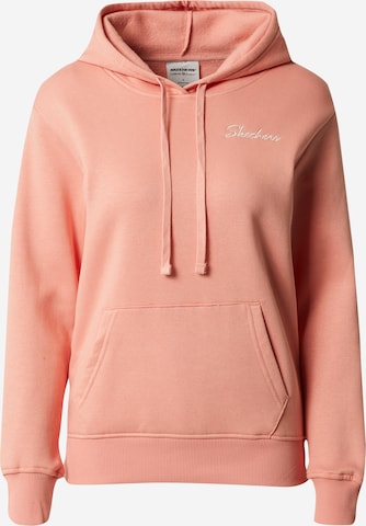 SKECHERS Sportief sweatshirt in Oranje: voorkant