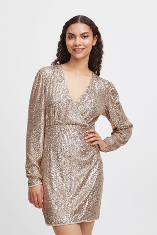 b.young Cocktail Dress 'Solia' in Gold: front