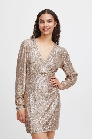 b.young Cocktail Dress 'Solia' in Beige: front