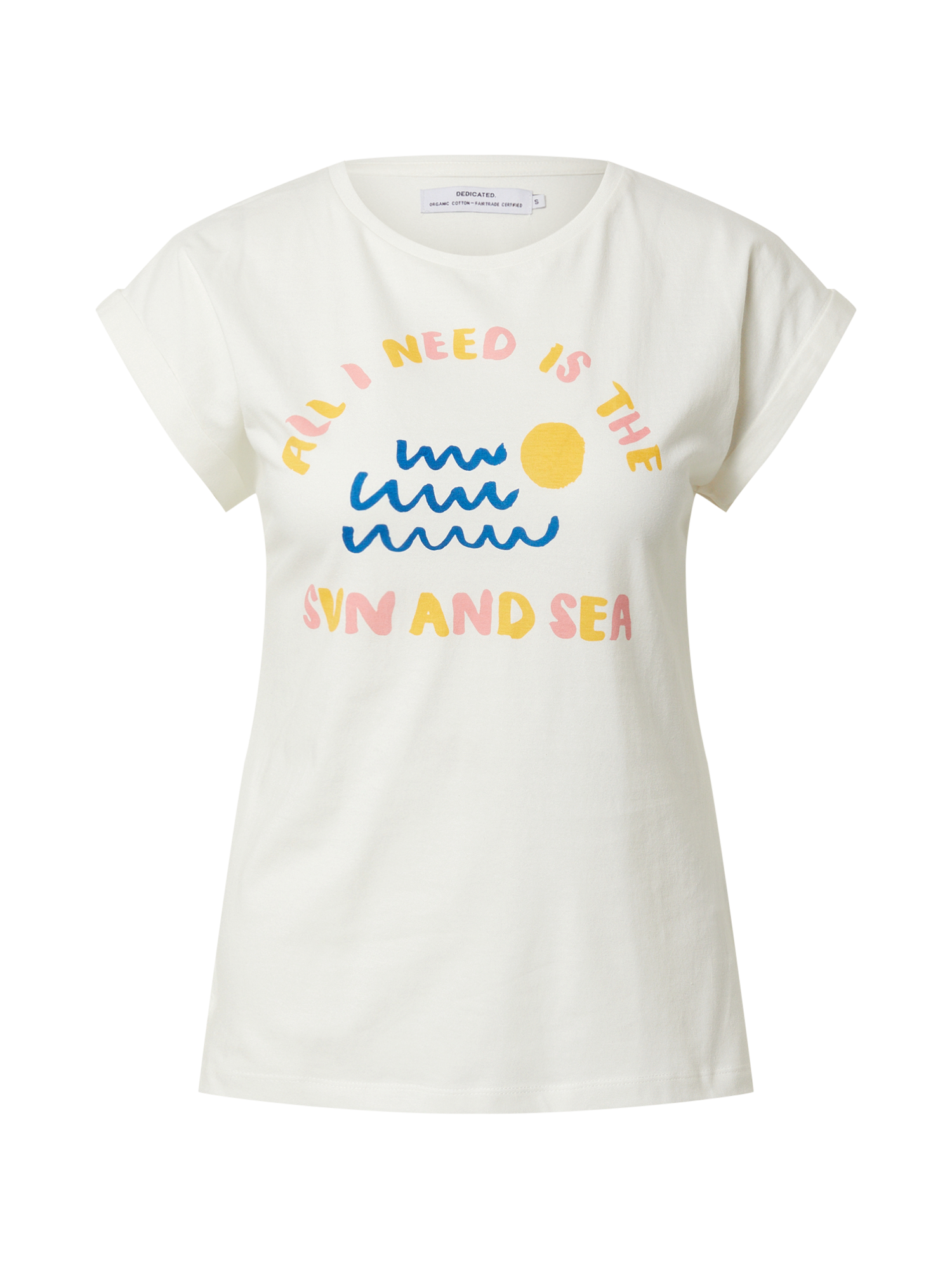 Kobiety Koszulki & topy DEDICATED. Koszulka Visby Sun and Sea w kolorze Białym 
