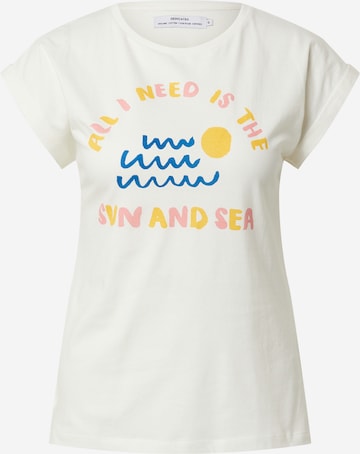 DEDICATED. Shirt 'Visby Sun and Sea' in Weiß: front