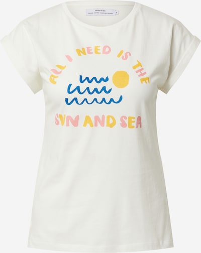 DEDICATED. T-shirt 'Visby Sun and Sea' en bleu / jaune / rose / blanc, Vue avec produit
