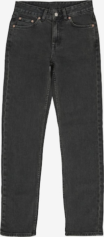 Dr. Denim Slimfit Jeans 'Straw Mid Slim' in Zwart: voorkant