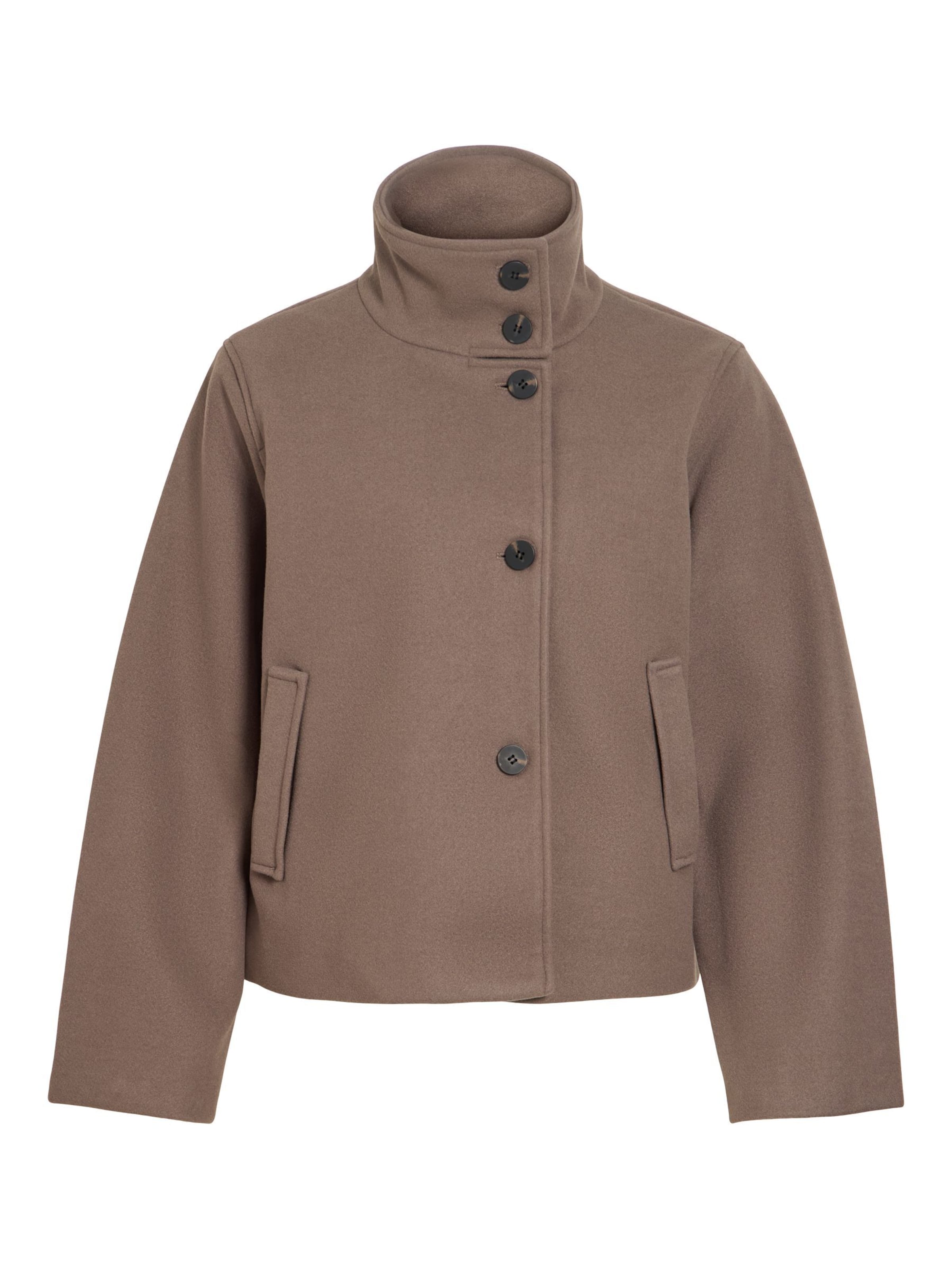 VILA - Chaqueta de entretiempo en marrón: frente