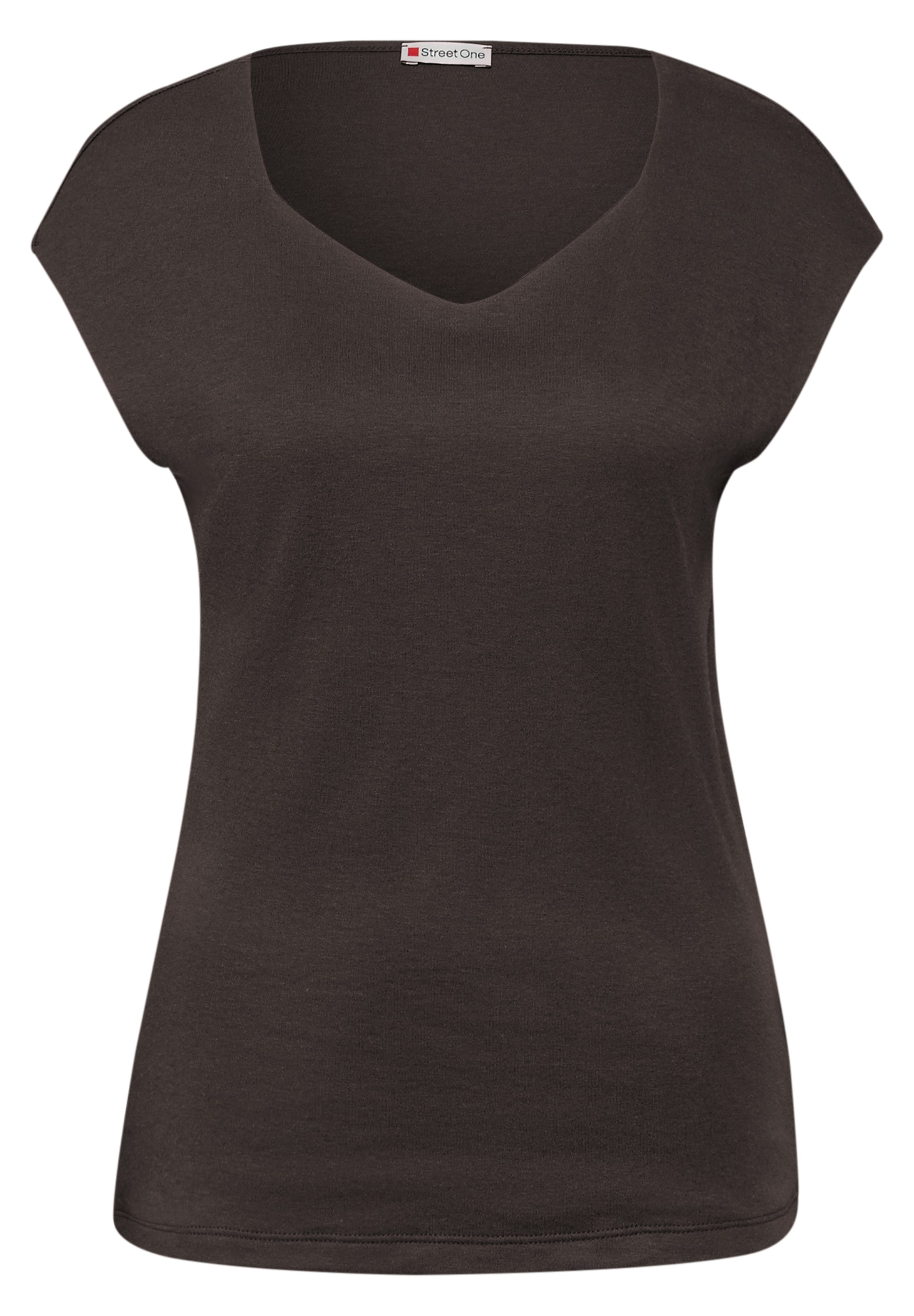 STREET ONE Shirt in Braun: Vorderseite
