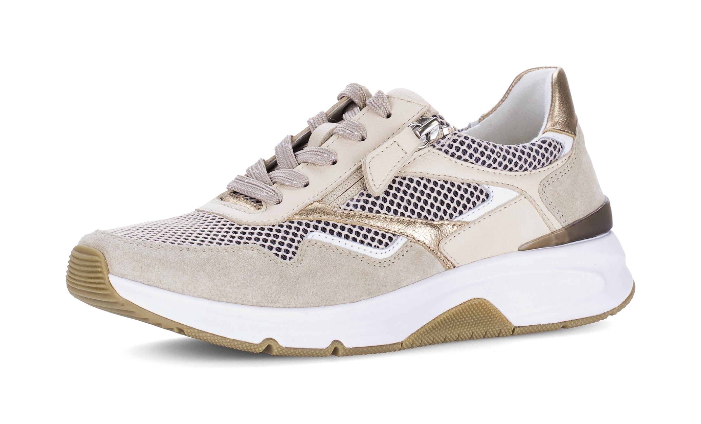 Gabor Rollingsoft Sneakers in Beige: front