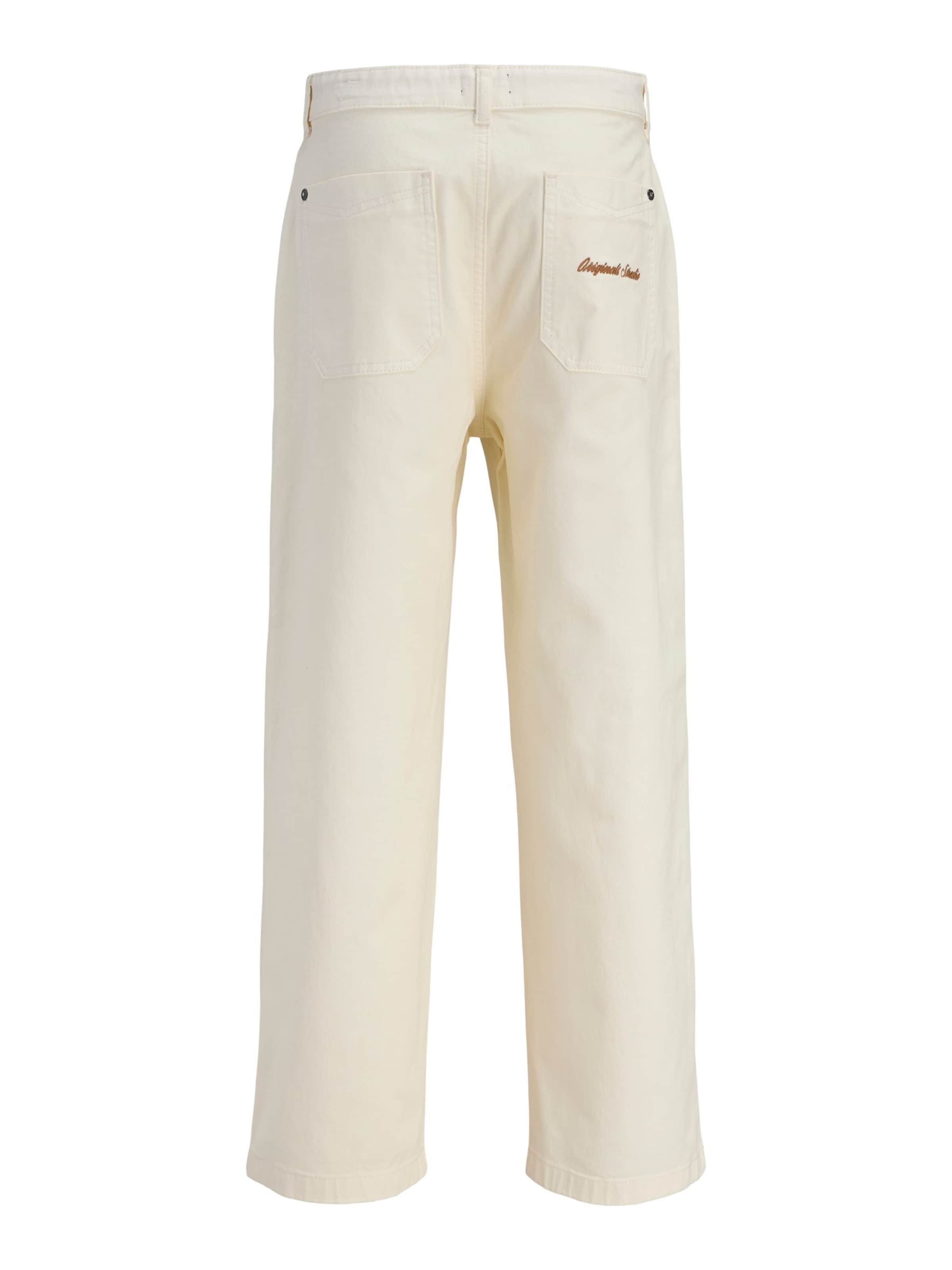 Baggy Pantalon Jack & Jones Junior en blanc