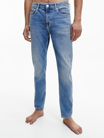 Calvin Klein Jeans - Slimfit Calças de ganga em azul: frente