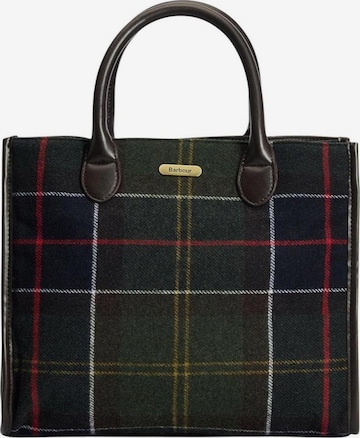 Borsa a spalla 'BARRHILL TARTAN TOTE BAG LBA0423' di Barbour in verde: frontale