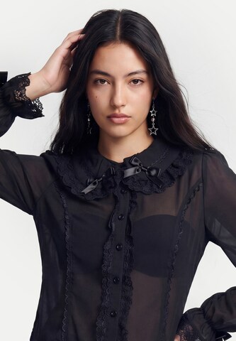 myMo ROCKS Bluse in Schwarz