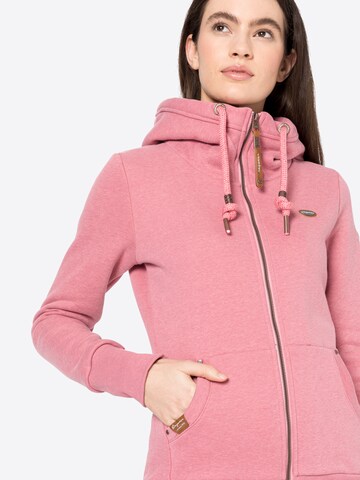 Ragwear Zip-Up Hoodie 'Neska' in Pink