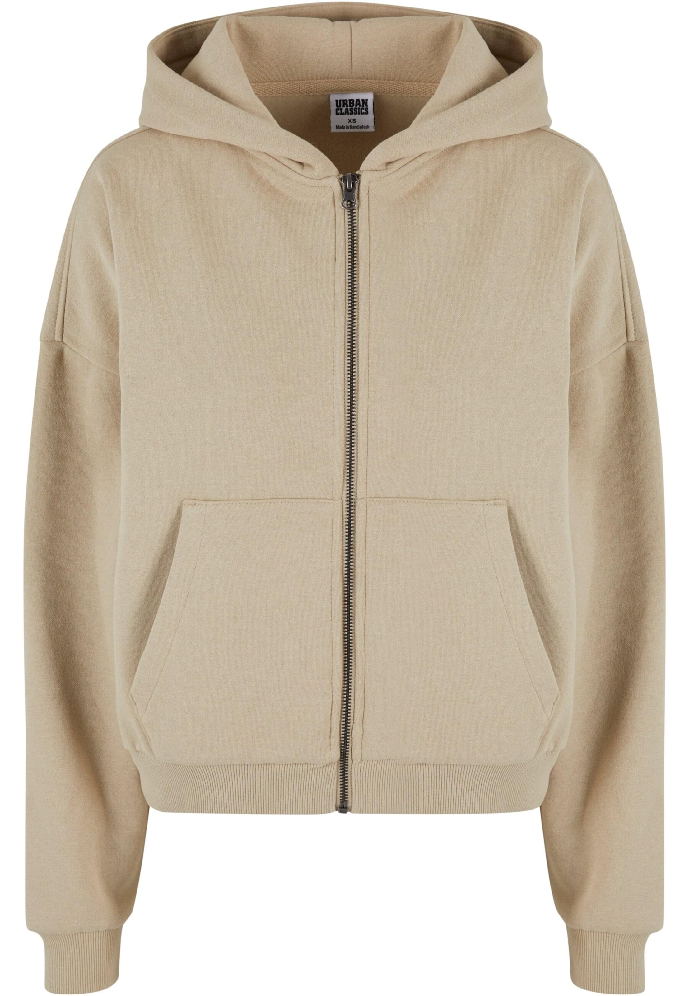 Urban Classics Sweatjakke i beige: forside