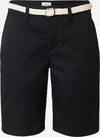 Pantalon chino s.Oliver en noir : devant
