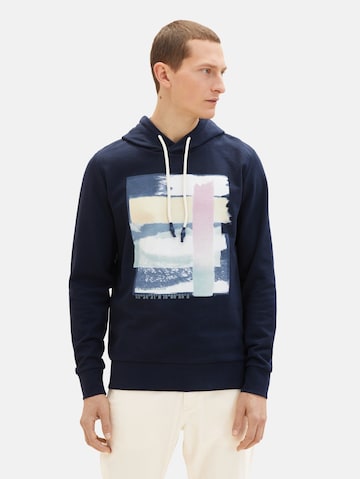 TOM TAILOR - Sweatshirt em azul: frente