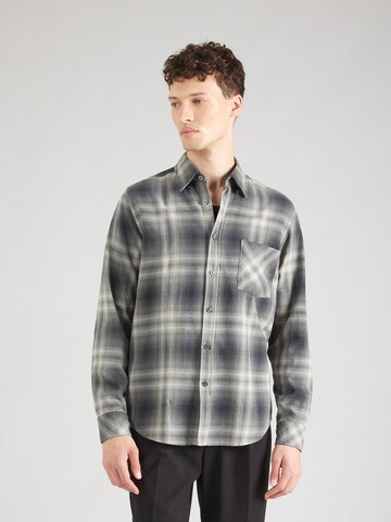 BOSS Regular fit Button Up Shirt 'Rickert' in Grey: front