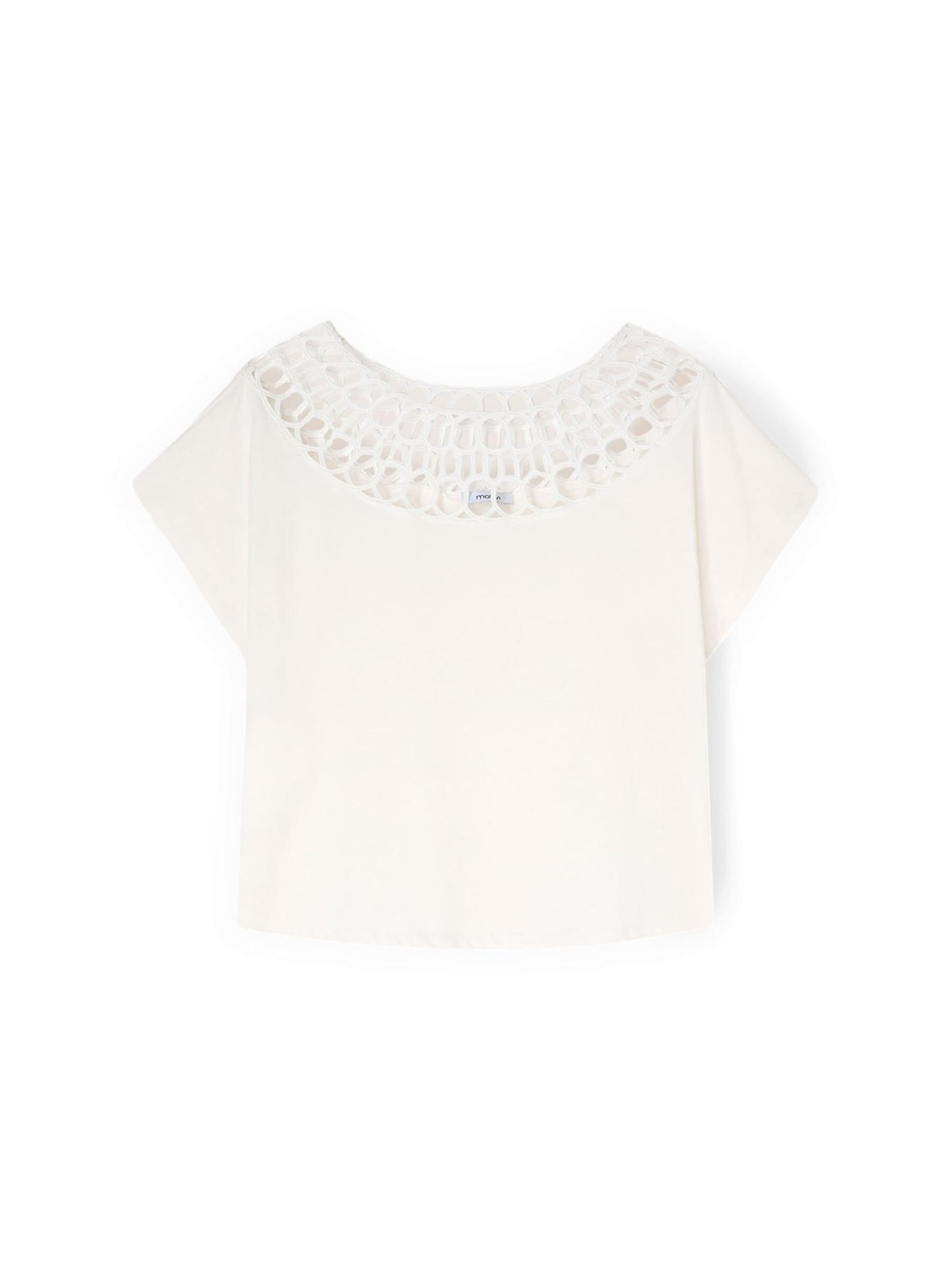 T-shirt MOTIVI en blanc : devant