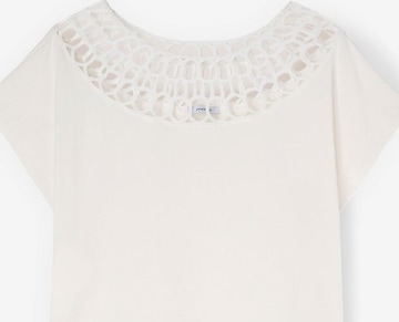 T-shirt MOTIVI en blanc : devant