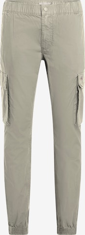 Calvin Klein Jeans Cargobroek in Grijs: voorkant