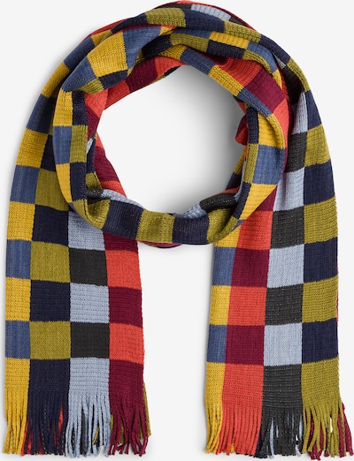 Nils Sundström Scarf in Dark blue / Grey / Olive / Orange red, Item view