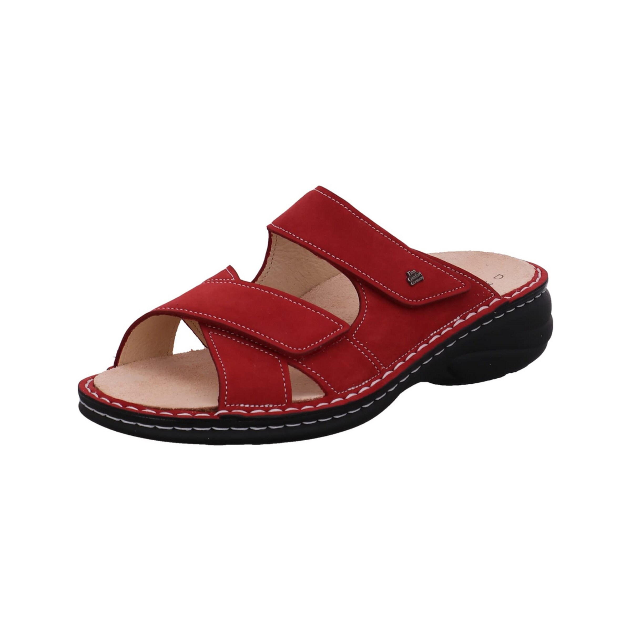 Finn Comfort Pantolette in Rot: Vorderseite