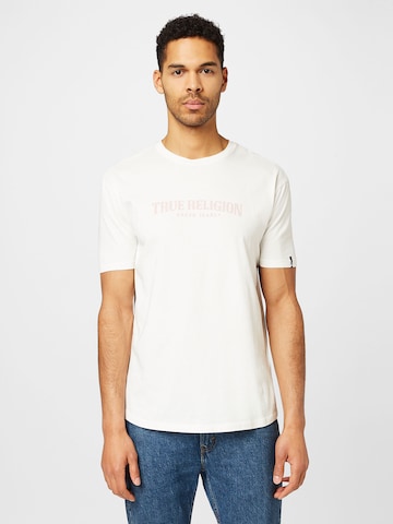 True Religion - Camiseta en blanco: frente