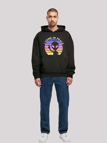 F4NT4STIC Sweatshirt 'Alien Peace Sunset' in Black