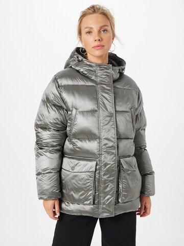 Herrlicher Winter Jacket in Grey: front