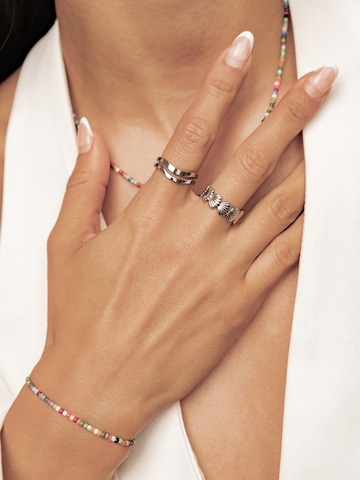 Bracelet Hey Happiness en argent : devant