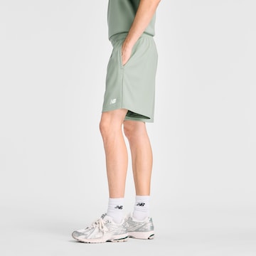 new balance - Loosefit Calças 'Textured Check Short' em verde